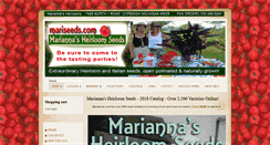Desktop Screenshot of mariannasheirloomseeds.com