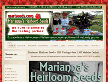 Tablet Screenshot of mariannasheirloomseeds.com